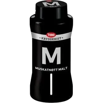 Muskatnøtt Malt 360g Toro Krydder