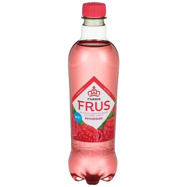 Farris Frus Bringebær 0,5l flaske