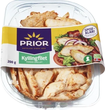 PRIOR Kyllingfilet Skivet Spiseklar 200g