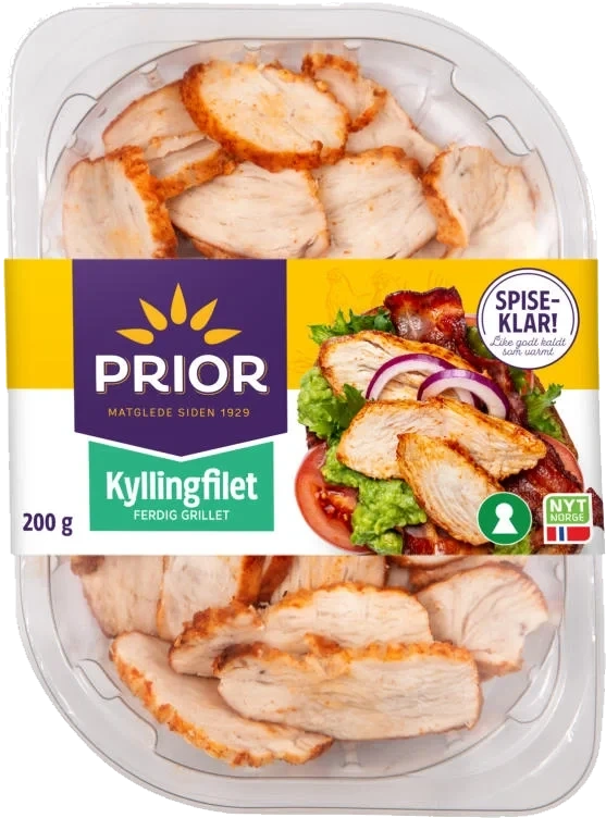 PRIOR Kyllingfilet Skivet Spiseklar 200g