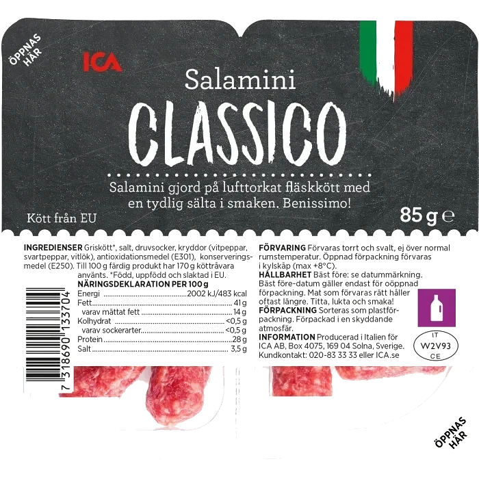 Salamini classico 85g ICA