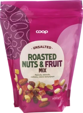 Coop Nut & Fruit Mix Unsaltet 600g