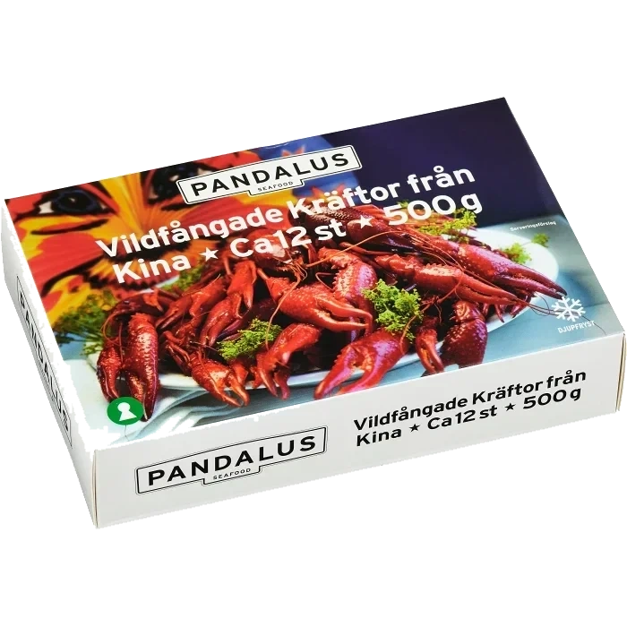 Kräftor 12-p Fryst 500g Pandalus