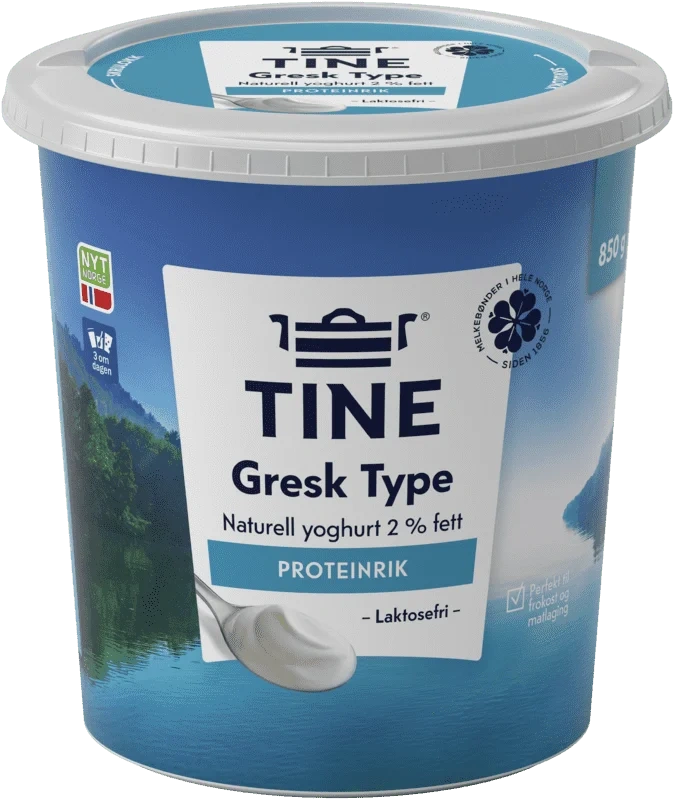 Tine Yoghurt Naturell Gresk Type 850 G