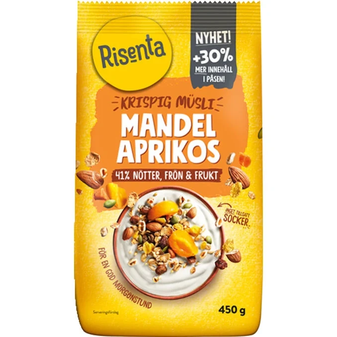 Krispig Müsli Mandel Aprikos