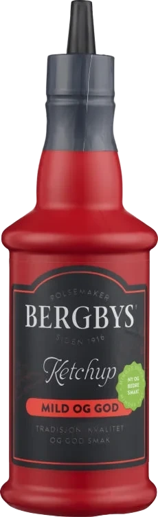 Bergbys Ketchup Mindre Sukker og Salt 510g