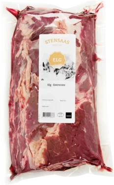 Elg Entrecote 1,1kg Stensaas Reinsdyrslakteri