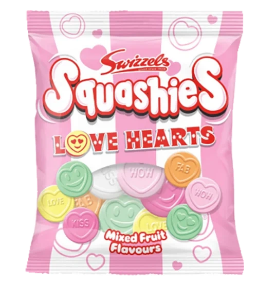Squashies Love Hearts 120g