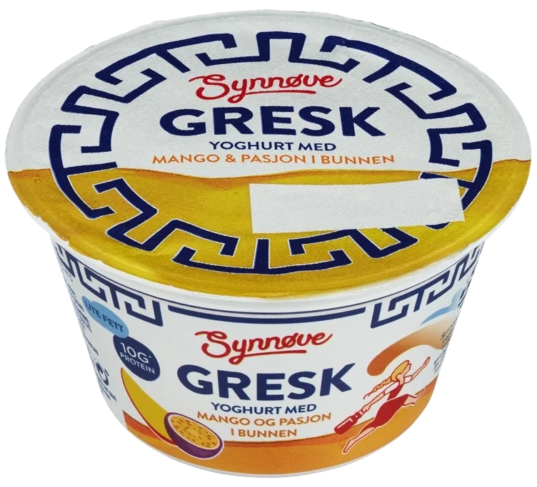 YOGHURT GRESK Mango&pasjon 150g synnøve