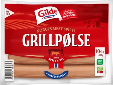 Grillpølse 600g Gilde