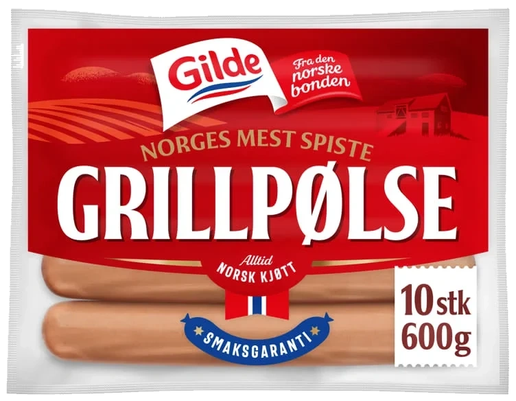 Grillpølse 600g Gilde