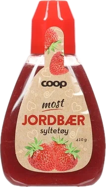 Coop Jordbærsyltetøy Flaske 410g