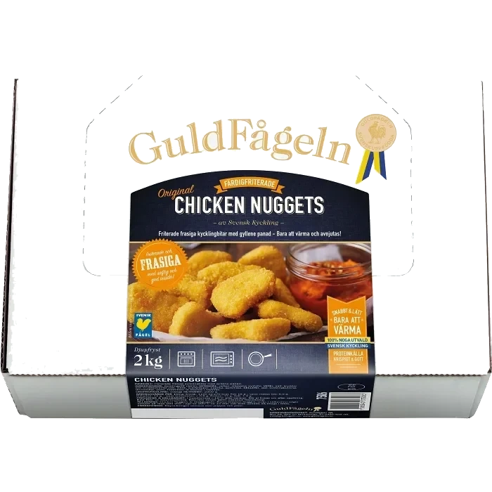 Chicken nuggets Fryst 2kg Guldfågeln