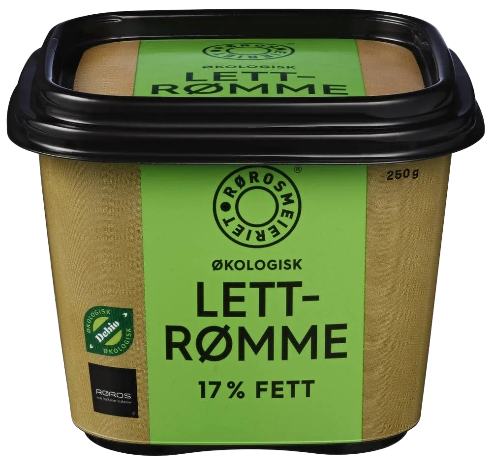 Lettrømme 17% Økologisk 250g Rørosmeieriet