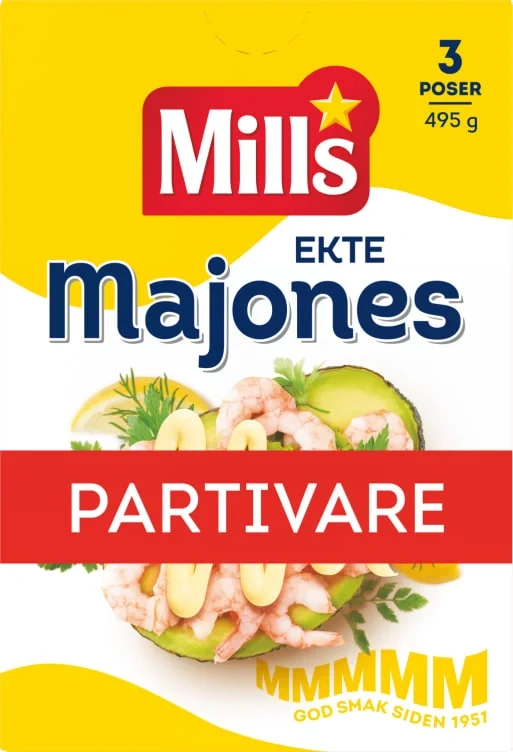 Majones Ekte 3pk 495g Mills
