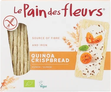 Knekkebrød, m/quinoa, glutenfri, 150g, økologisk, Le Pain des fleurs