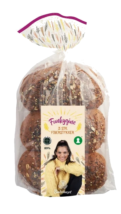 Fiberstykker Funkygine 3pk Bakehuset