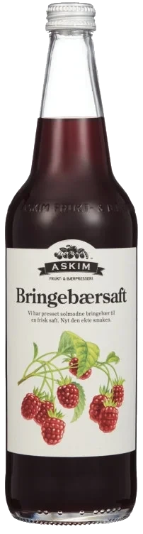 Bringebærsaft 0,7l Fl Askim Frukt – og Bærpresseri