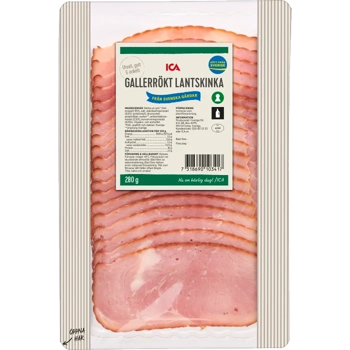 Lantskinka Gallerrökt 280g ICA