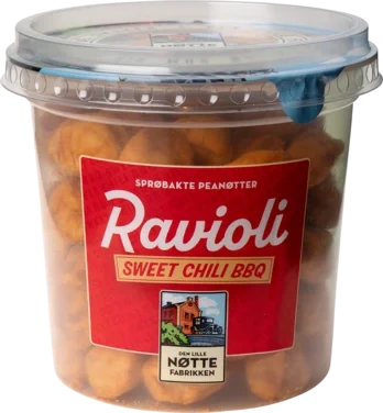 Innbakte Peanøtter Sweet Chili&Ravioli 150g Dln