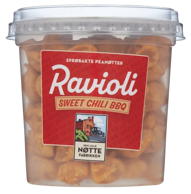 Innbakte Peanøtter Sweet Chili&Ravioli 150g Dln