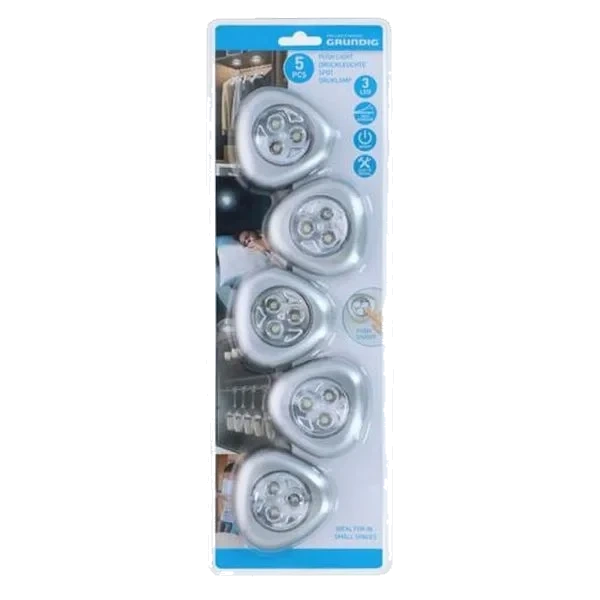 LED Push Lamp - 5pk
