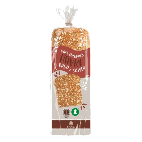 Holdbart Havrebrød Skåret 750g Bakehuset (har Vært Fryst)