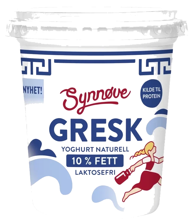 Yoghurt Gresk Naturell Laktosefri 350g Synnøve Finden