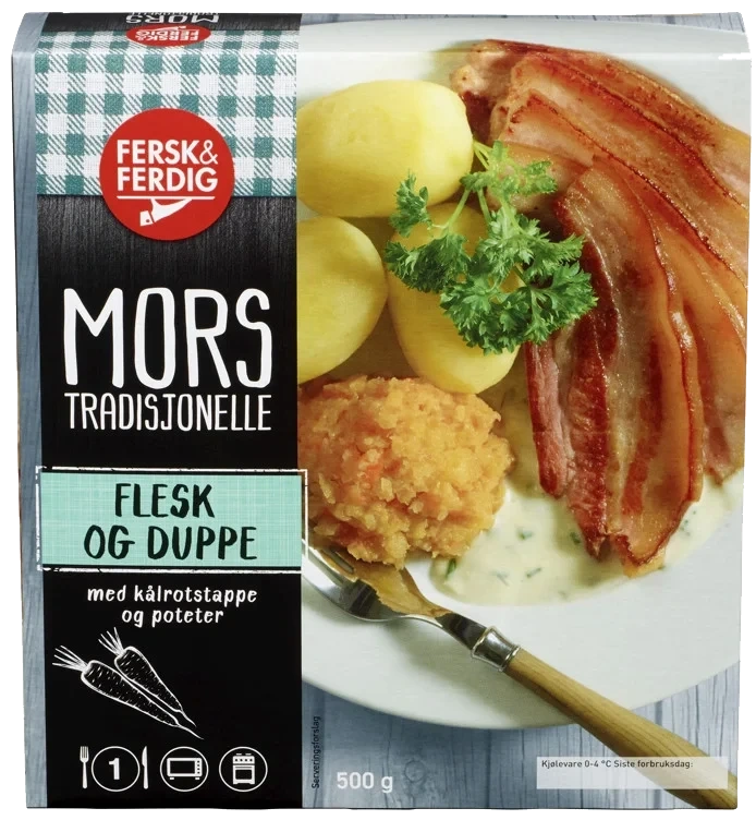 Flesk og Duppe 500g Fersk&Ferdig