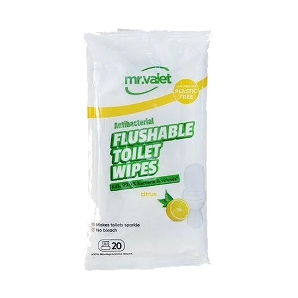 Flushable Toilet Wipes - Citrus