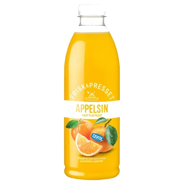 Appelsinjuice m/Fruktkjøtt 1l Cevita