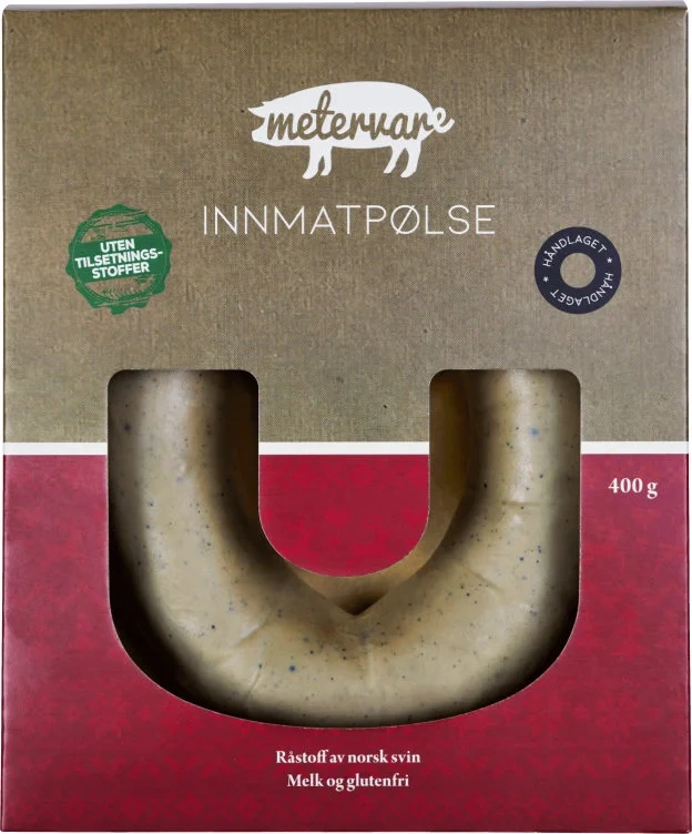 Innmatpølse - Tradisjonspølse uten Kunstige Tilsetningsstoffer - Metervare