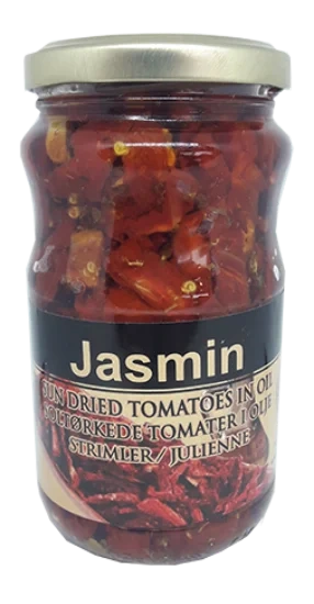 Jasmin Soltørkede Tomater i strimler i olje 370ml