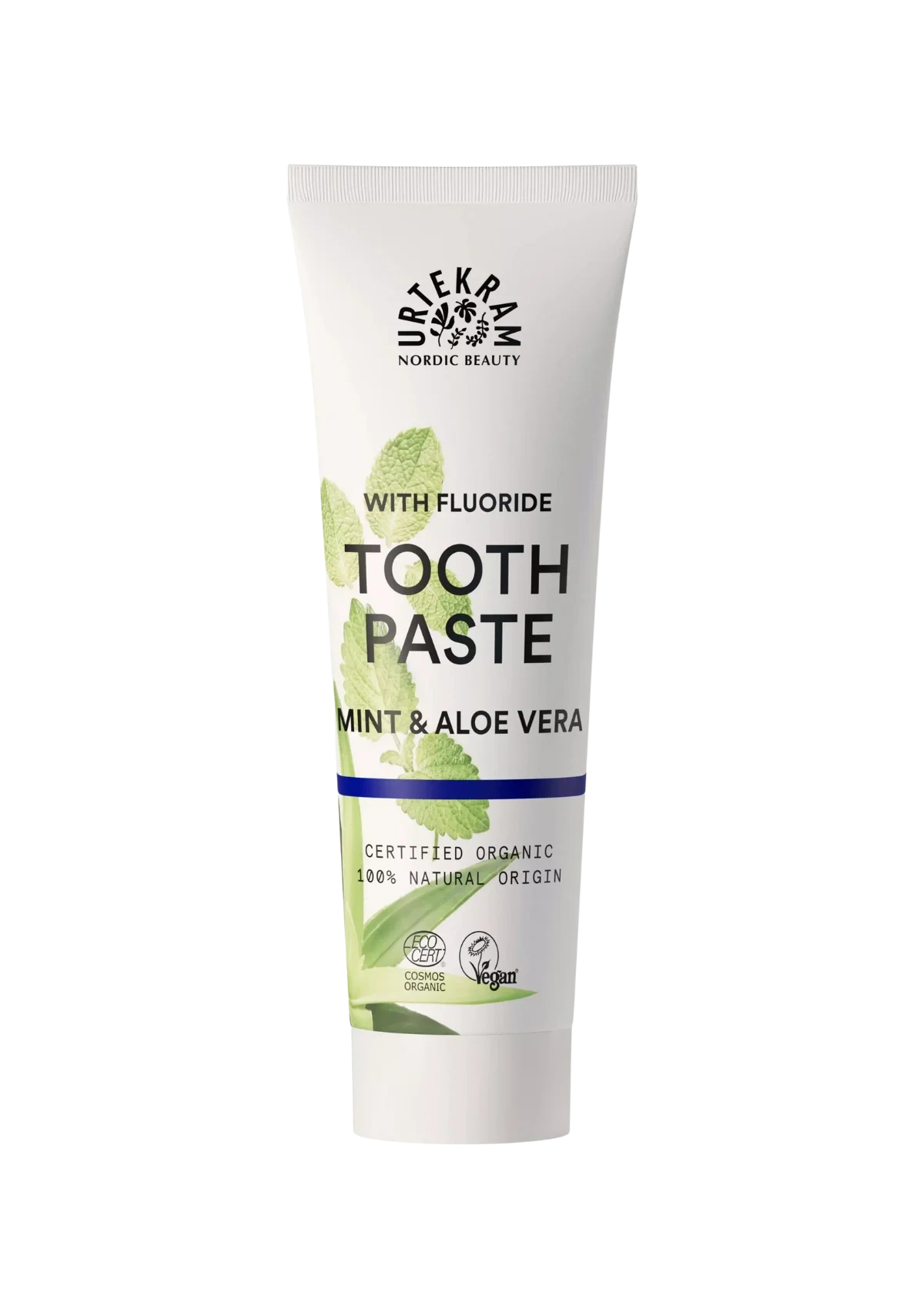 Urtekram Mint & Aloe Vera Tannkrem med fluor
