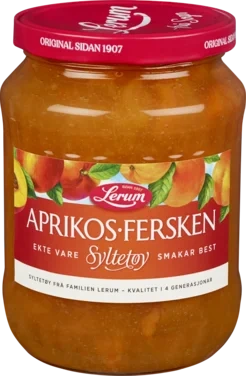 Aprikos-ferskensyltetøy 820g Lerum