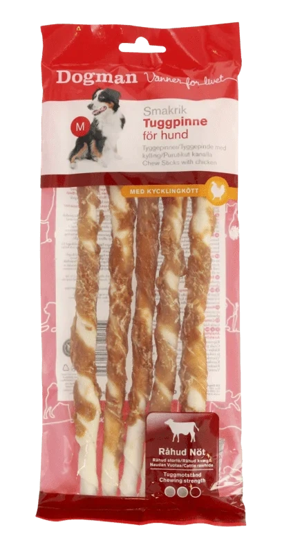 Tyggepinne Kylling 5pk Dogman