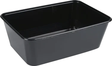Plastbeger Sort 750ml 1roms Pp 175x119x59mm