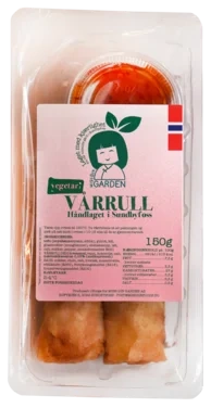 Norske Ferske & Håndlagede Vegetar Vårruller 2stk Miss Gin Garden