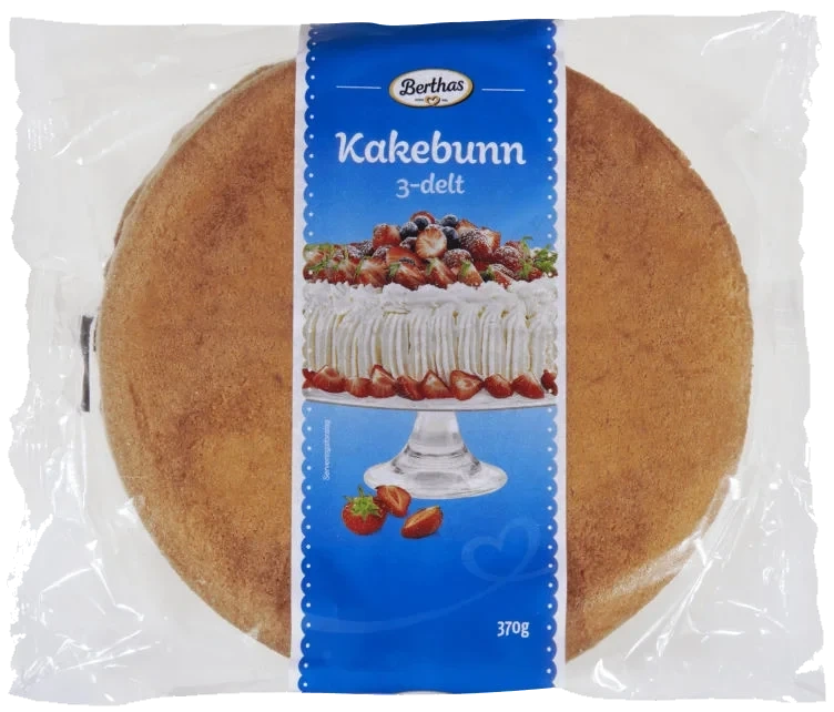 Kakebunn 3-delt 370g Berthas