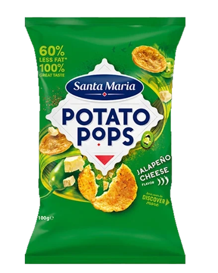 Santa Maria Potato Pop Jalapeno Cheese 100G