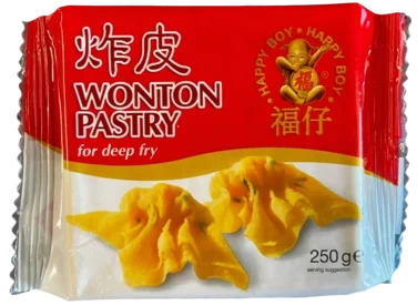 Frozen Wonton Pastry Deep Fry Red 250g