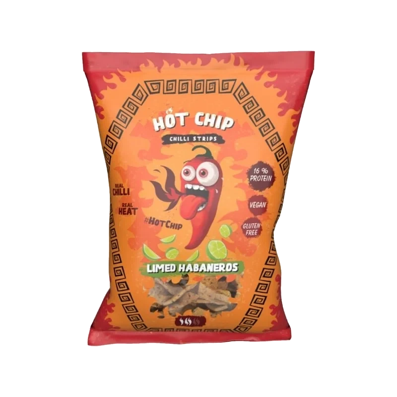 Hot Chip Strips Limed Habaneros 80 g Datovare