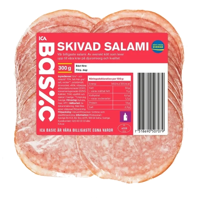 Salami 300g ICA Basic