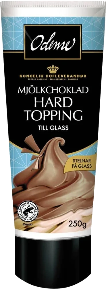 Mjölkchoklad Hard Topping till Glass