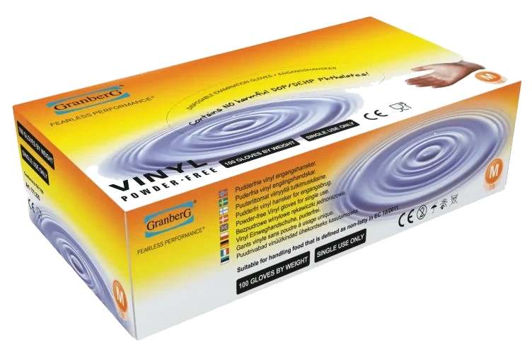 Granberg Vinyl Engangshansker - Medium 100stk