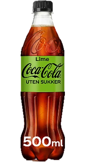 Coca-Cola Lime u/sukker 0,5l