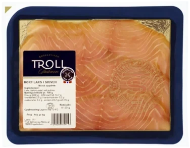 Troll Røkt Laks i Skiver 120g