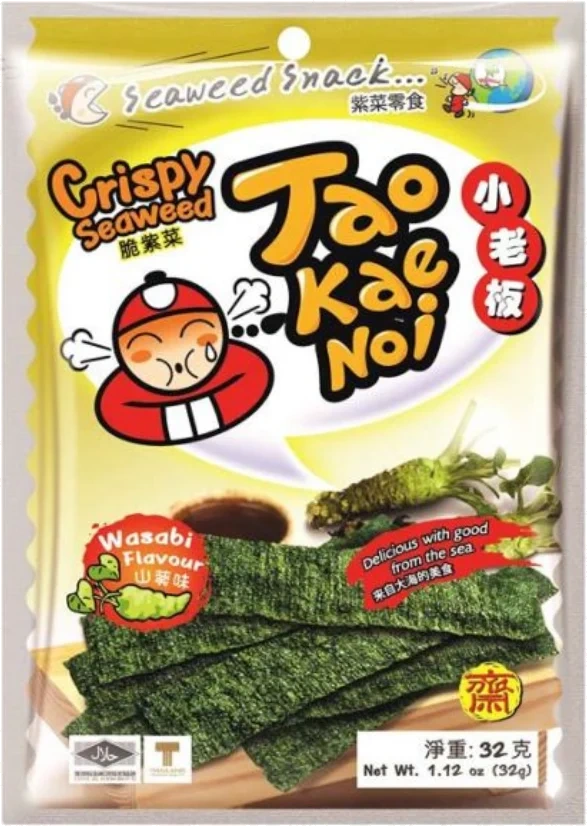 Taokaenoi Crispy Seaweed - Wasabi 32g Th