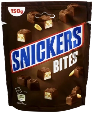 Bites Std Pouch 150g Snickers