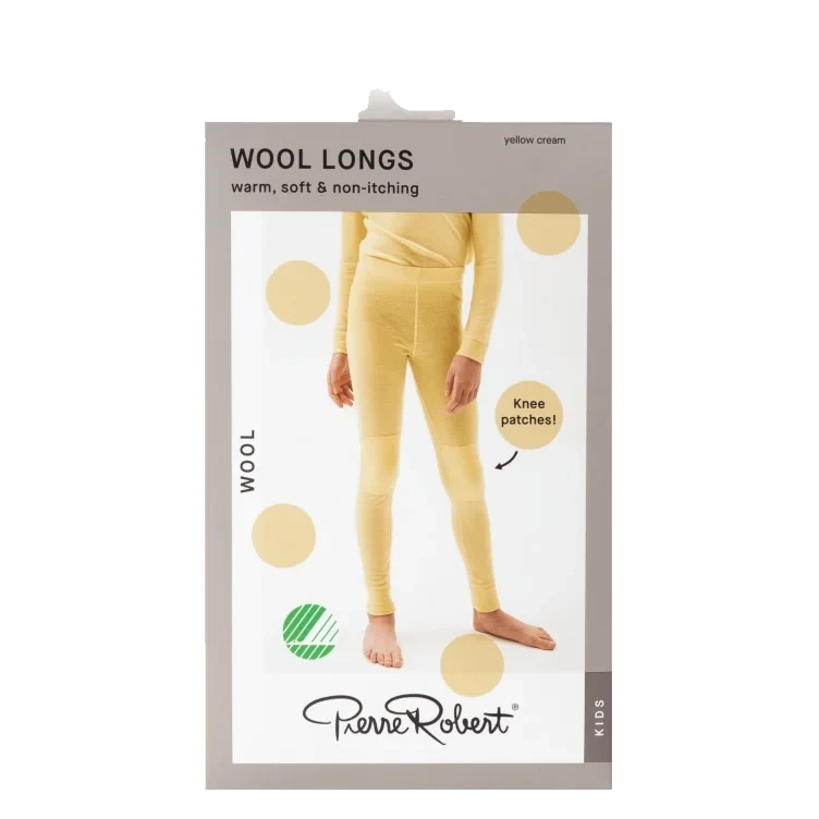 Wool Longs Kids Cream 134-140 Pierre Robert